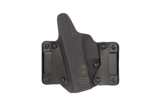 Black Point Tactical Wing Glock 19 Holster with leather and Kydex